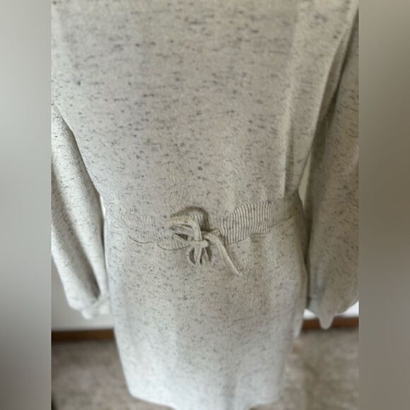 TopShop grey long sleeve drawstring sweater dress size 8 - Picture 8 of 10